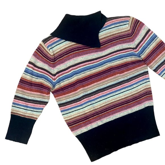 Phillipe Adec Parisian Vintage Stripe Turtleneck - Picture 3 of 4